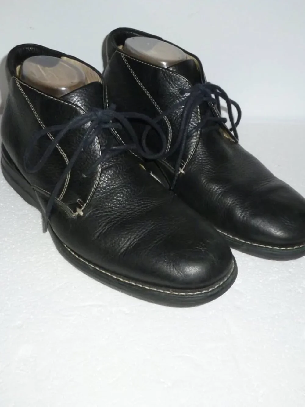 Johnston and Murphy Men's Black Leather Ankle Boots - Size 8.5 M